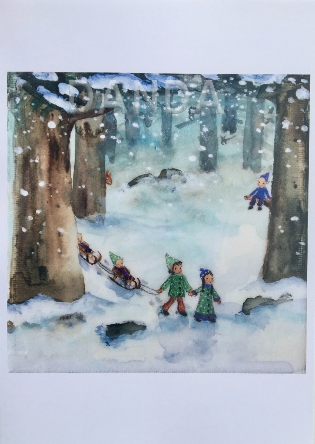 Alexandra Hesselmann Shop - Wichtelfamilie im Winterwald